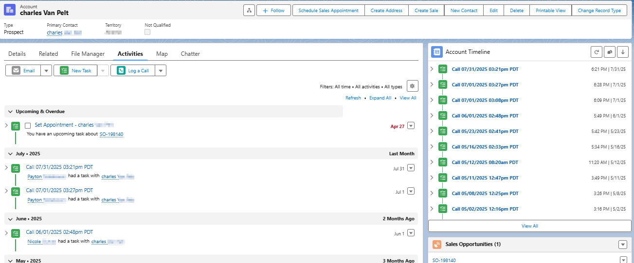 Five9 Calls logged as Tasks on the Account page.png